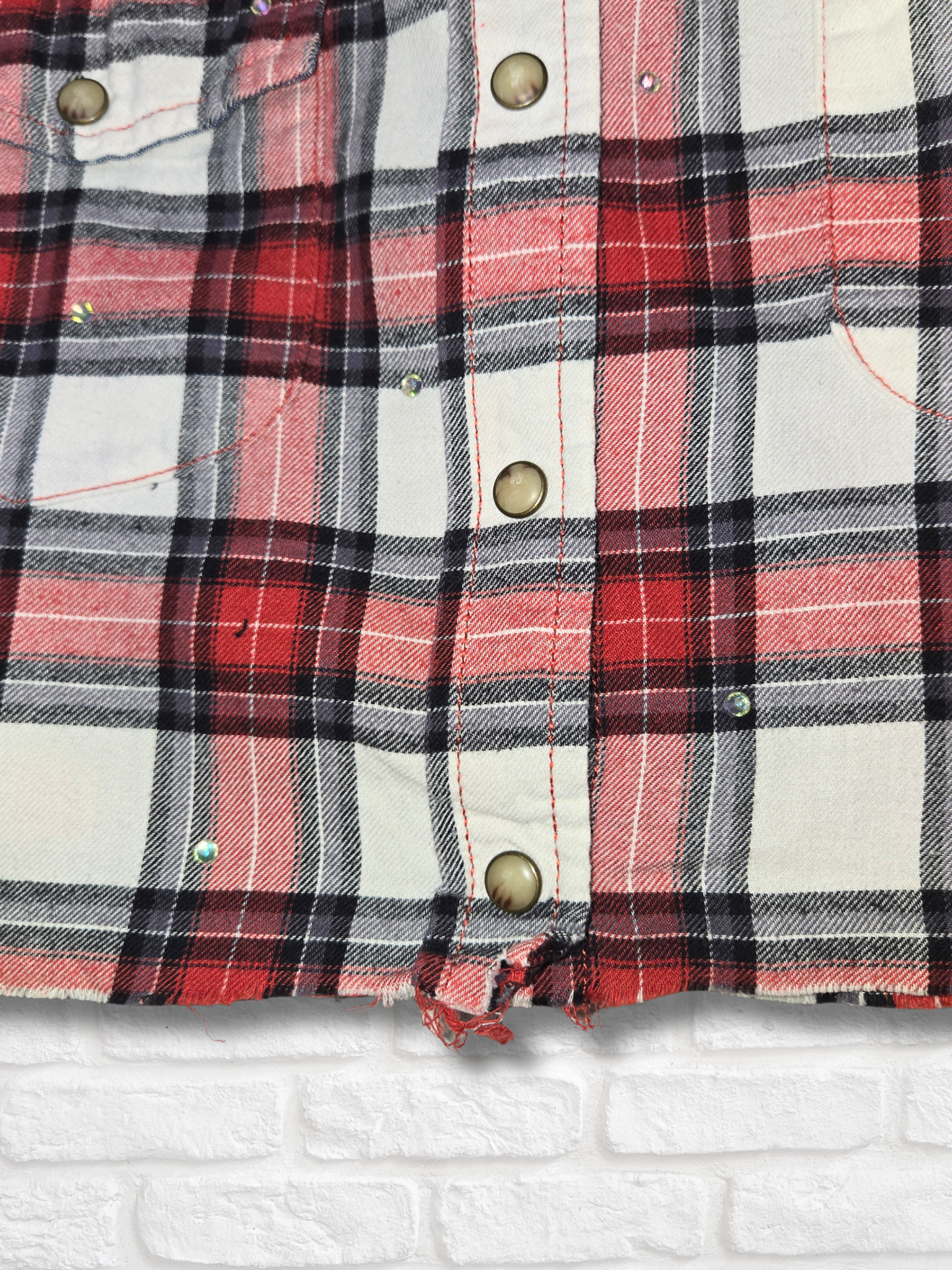 Ohio State Buckeyes Crop Flannel- Small
