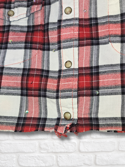 Ohio State Buckeyes Crop Flannel- Small