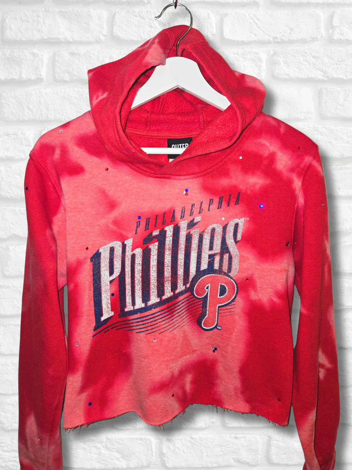 Philadelphia Phillies Crop Hoodie - Small