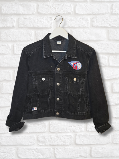 Cleveland Guardians Crop Denim Jacket