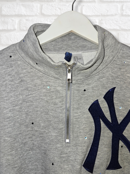 New York Yankees Crop Sweatshirt-Medium