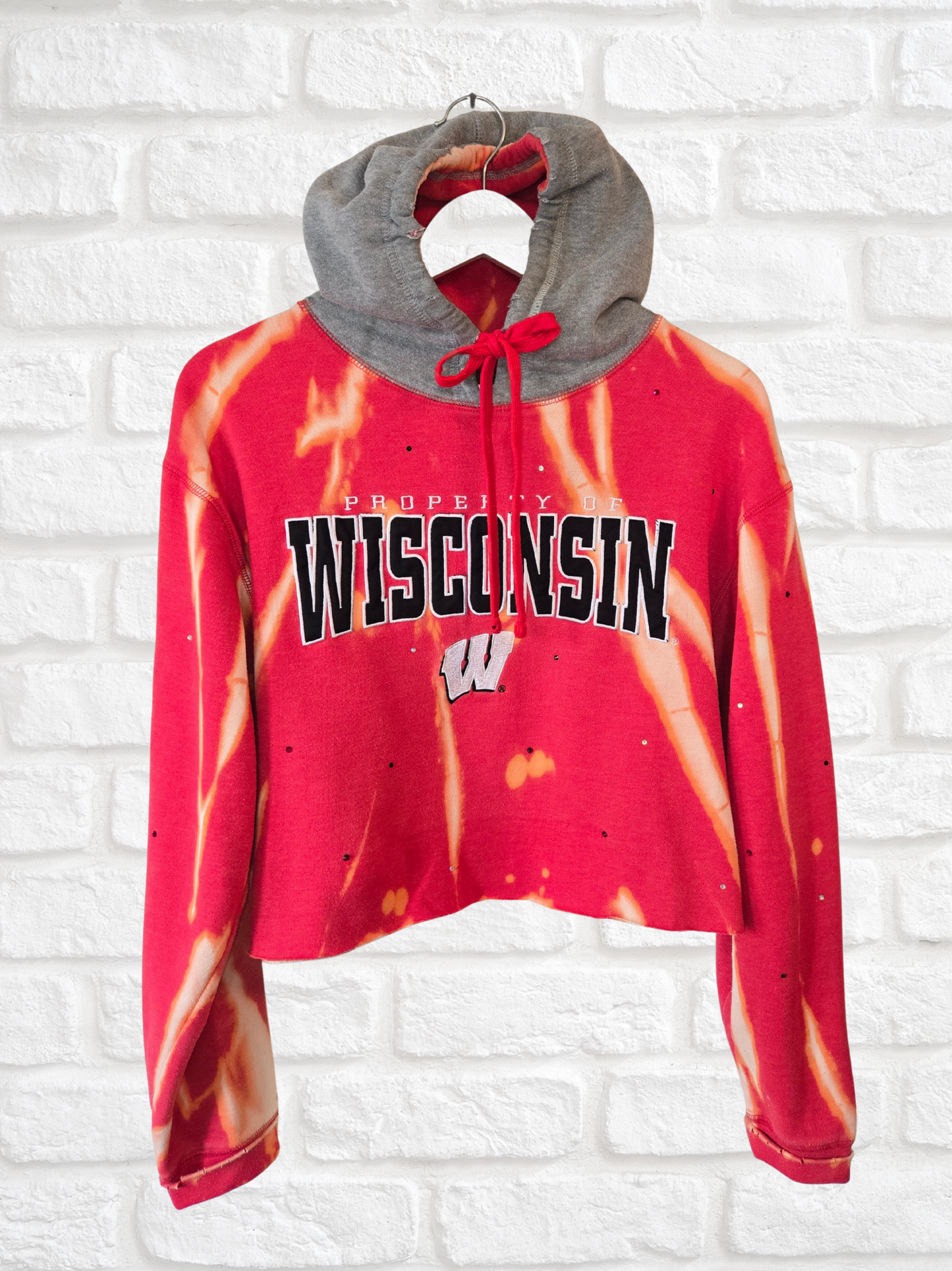 Wisconsin Badgers Crop Hoodie