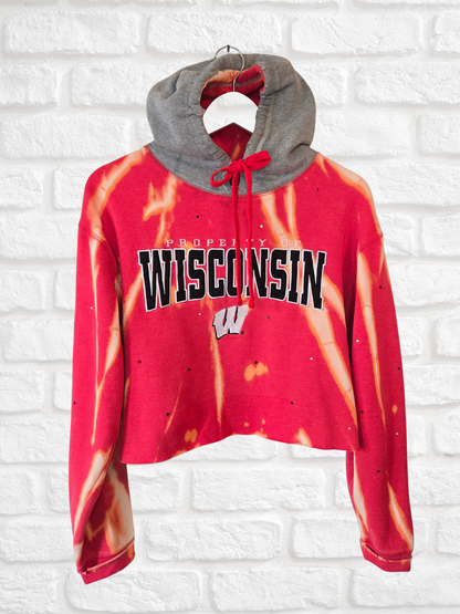 Wisconsin Badgers Crop Hoodie