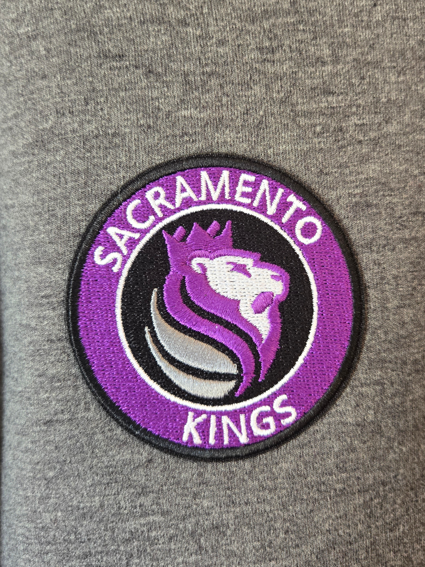 Sacramento Kings Crop Zip-Up Sweatshirt