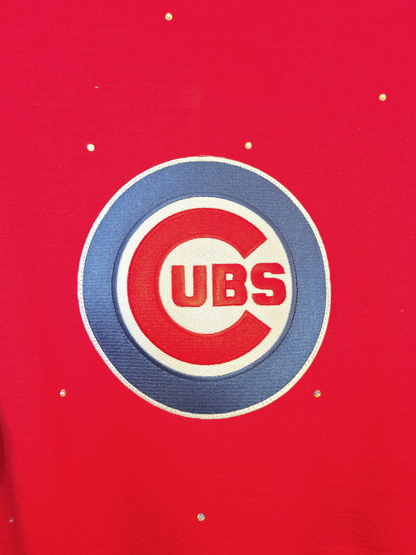 Chicago Cubs Crop Zip-Up Sweatshirt - Medium