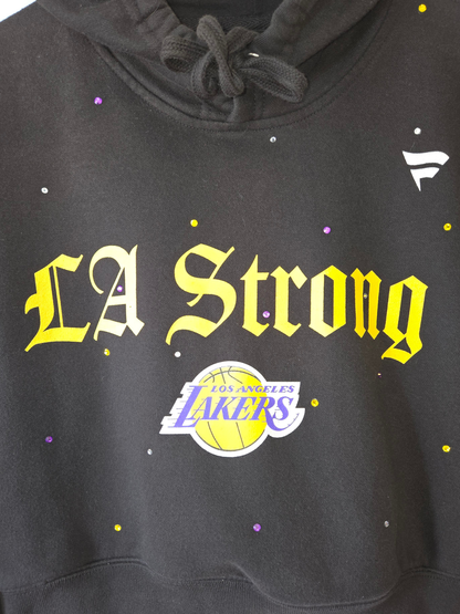 Los Angeles Lakers Crop Hoodie - Small
