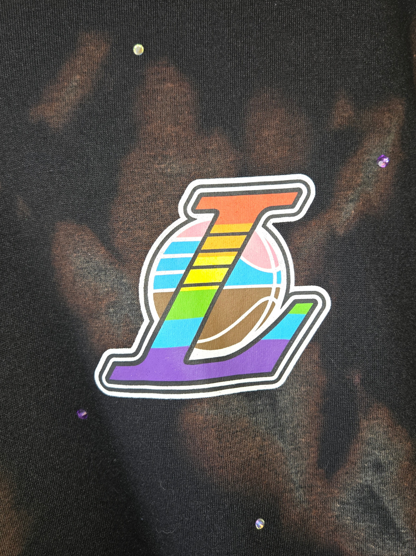 Los Angeles Lakers Pride Crop Top- XL