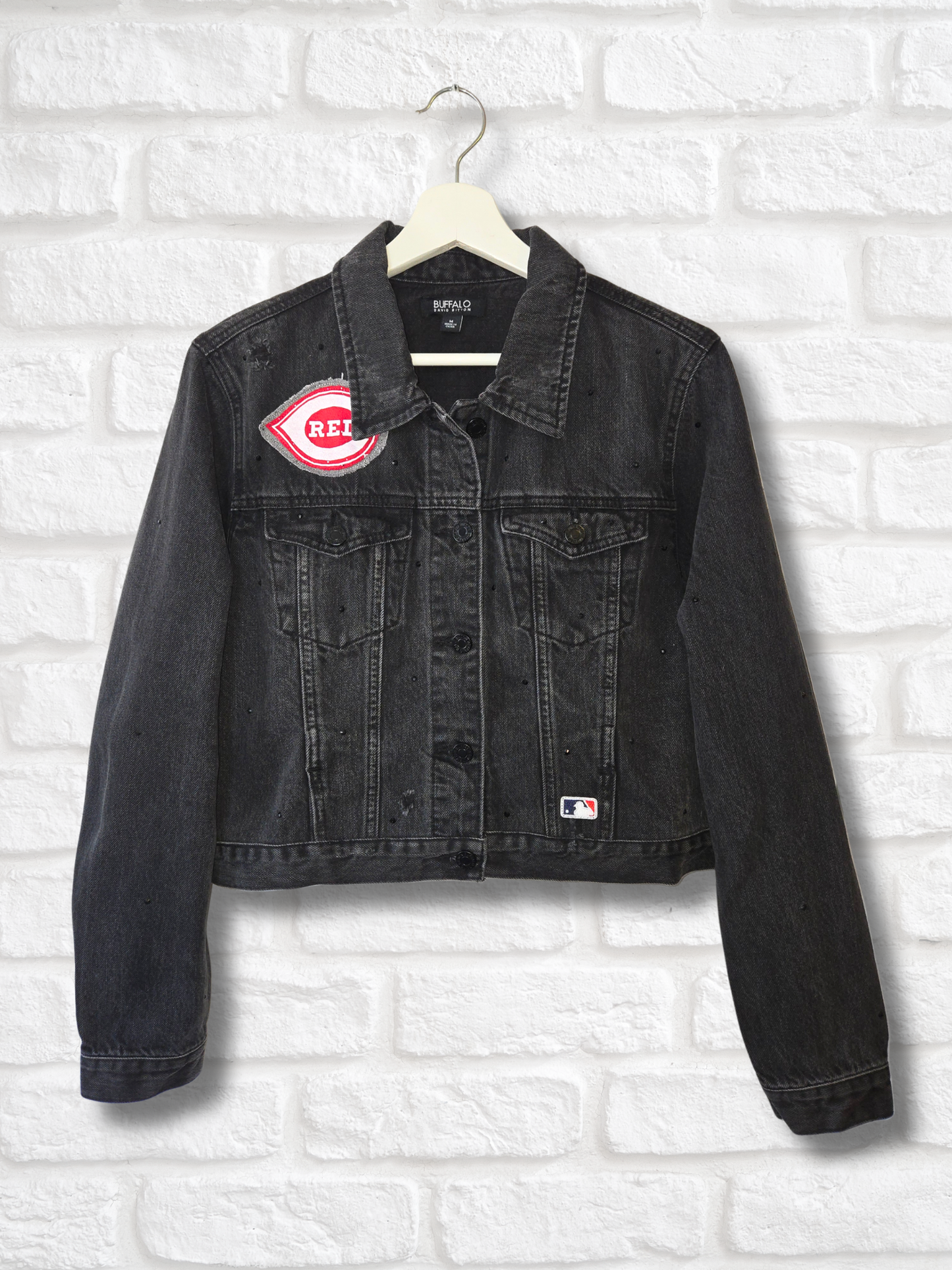 Cincinnati Reds Crop Jacket- Medium
