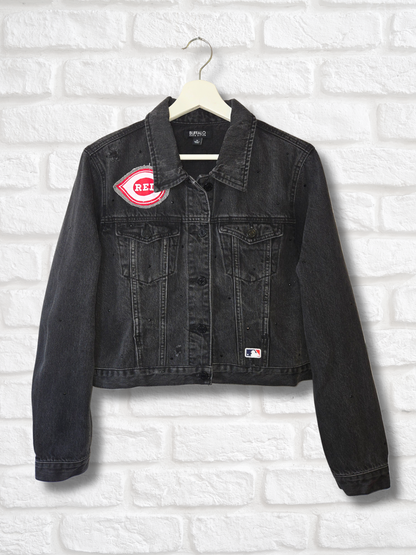 Cincinnati Reds Crop Jacket- Medium