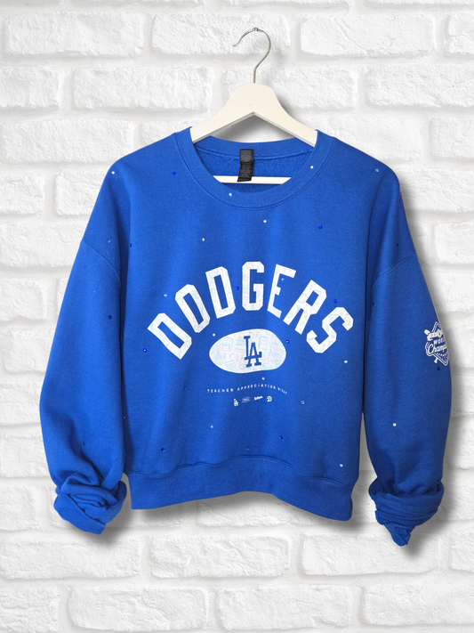 Los Angeles Dodgers Crop Sweatshirt - XL