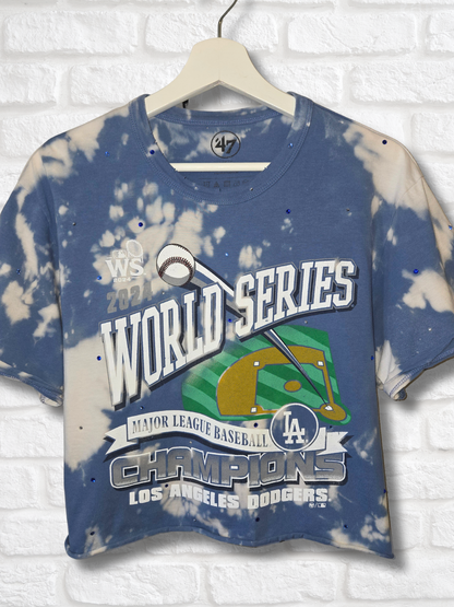 Los Angeles Dodgers Crop Top  - Large