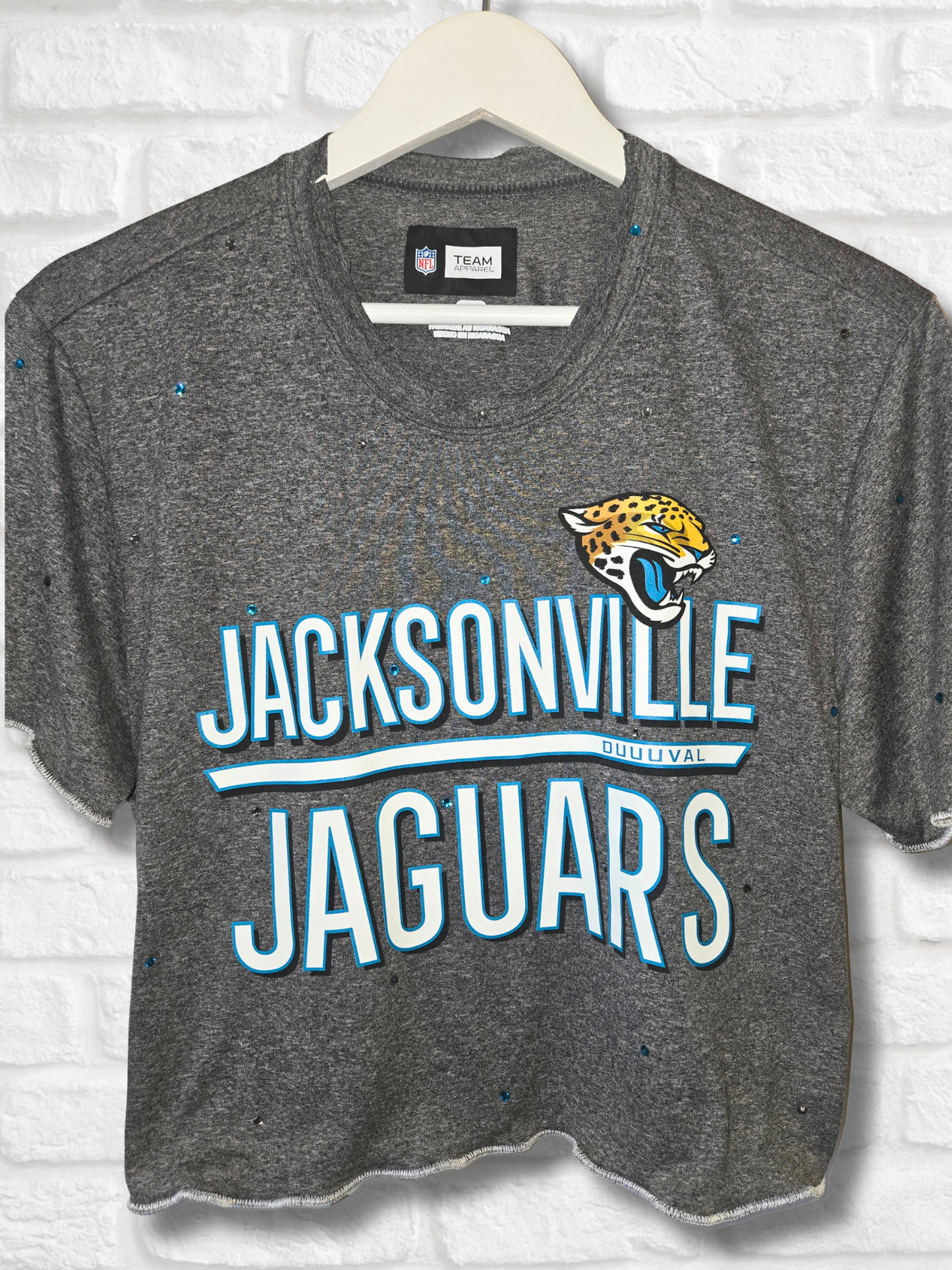 Jacksonville Jaguars Ruffle Crop Top - Medium