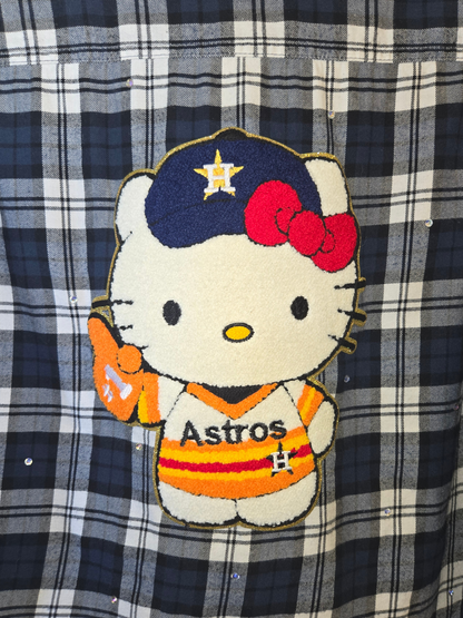 Astros HK Crop Flannel