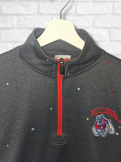 Fresno State Bulldogs Crop Pullover- Small
