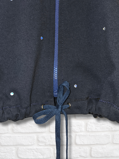 Seattle Seahawks Crop Zip-Up Sweatshirt- Medium