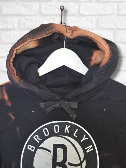 Brooklyn Nets Crop Hoodie- Medium