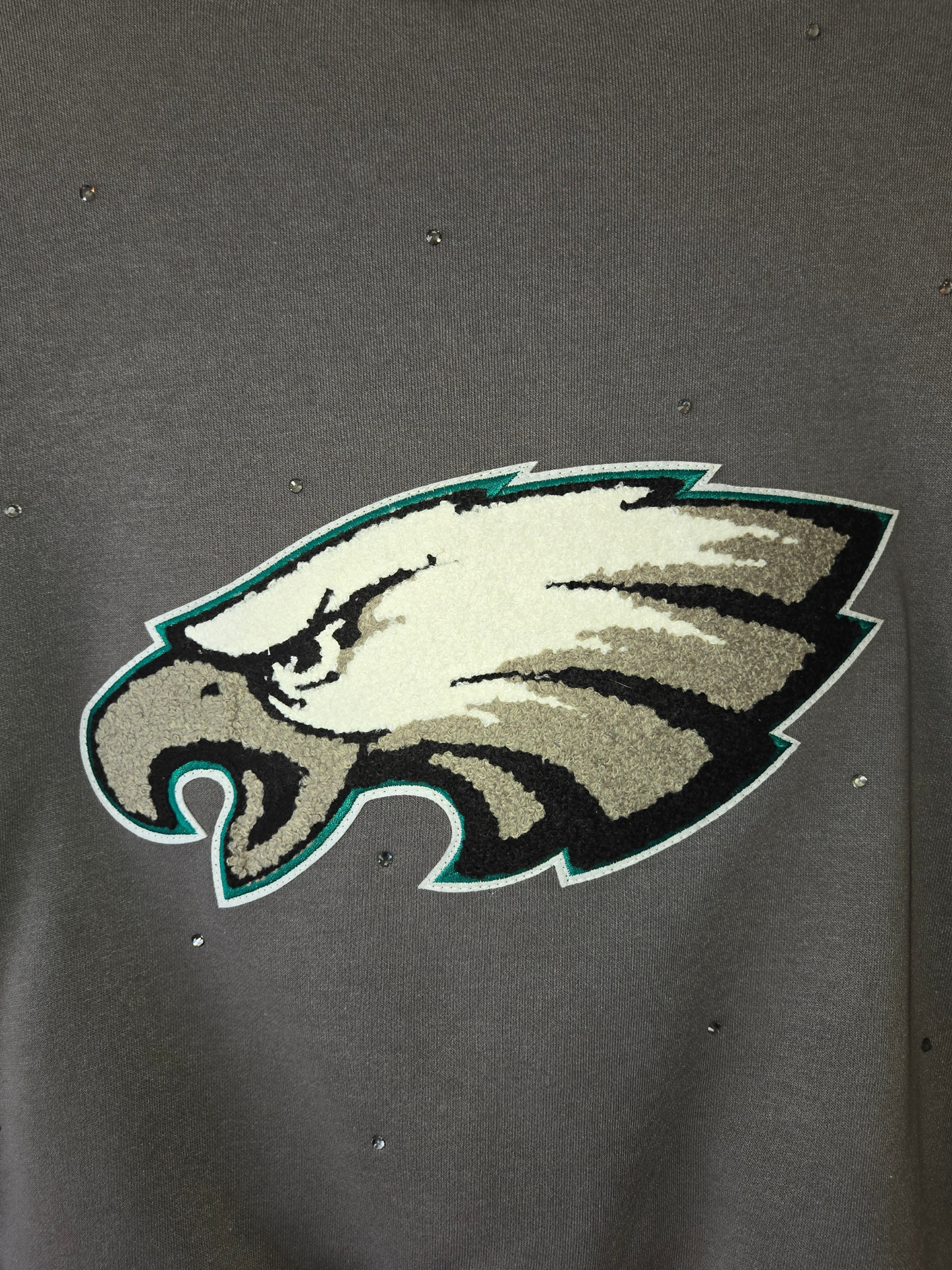 Philadelphia Eagles Crop Zip-Up Sweatshirt