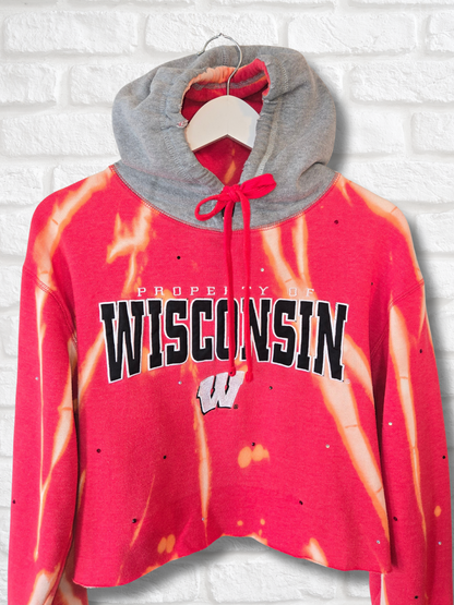 Wisconsin Badgers Crop Hoodie
