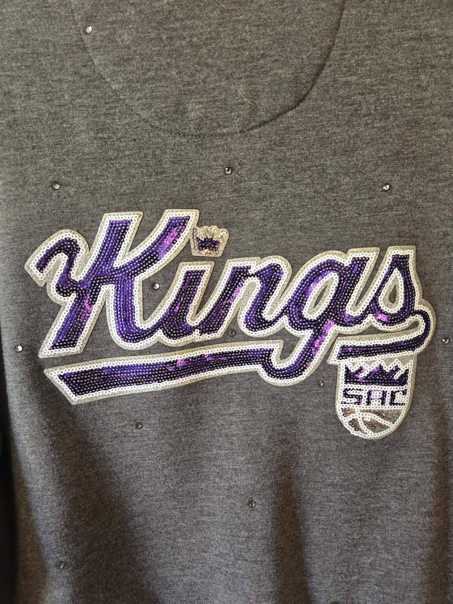 Sacramento Kings Crop Zip-Up Sweatshirt