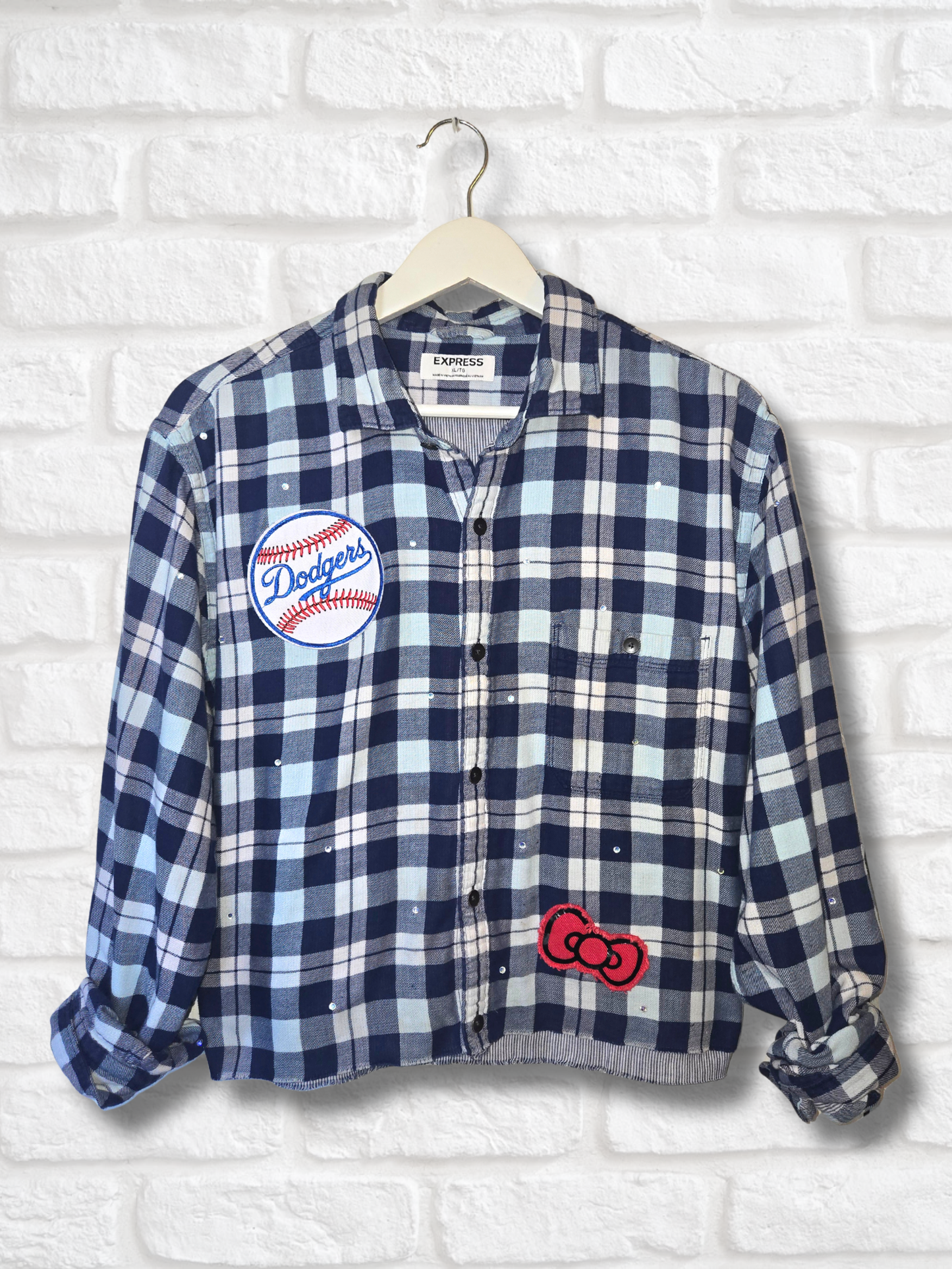 Los Angeles Dodgers HK Crop Flannel