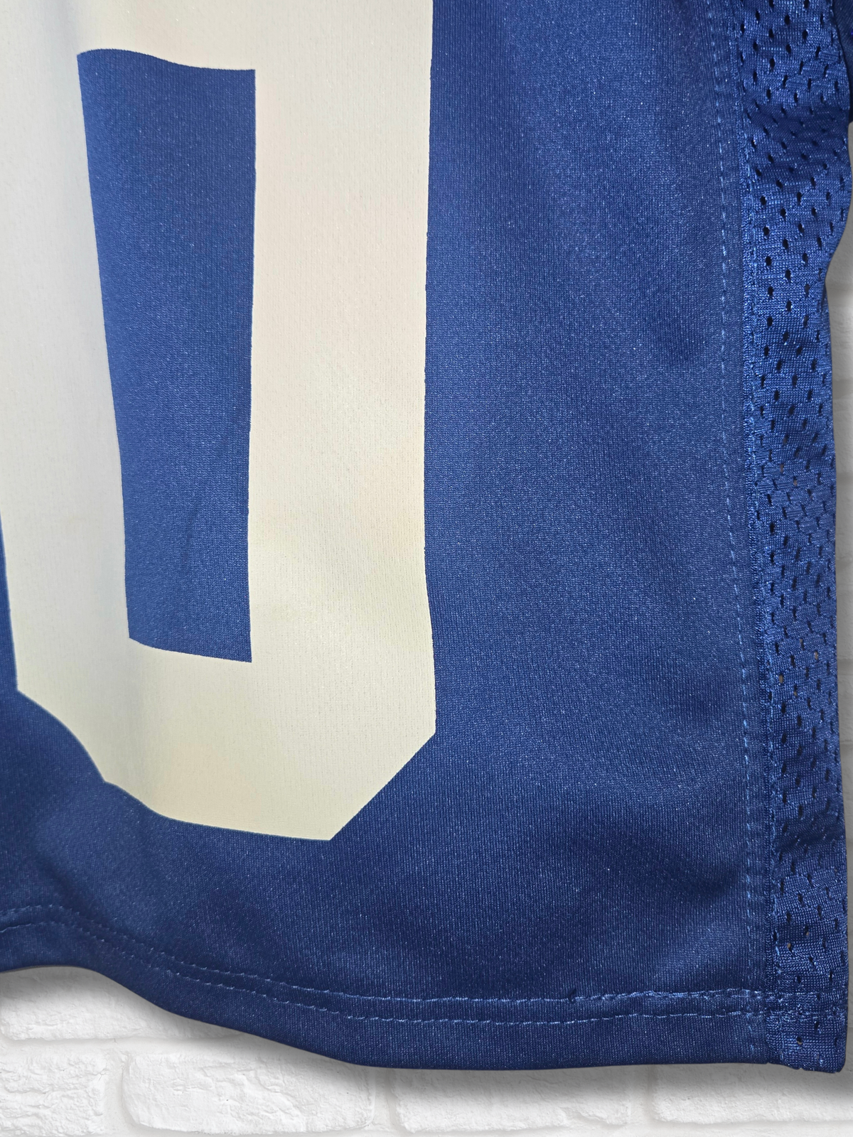 New York Giants Rhinestone Crop Jersey- Small