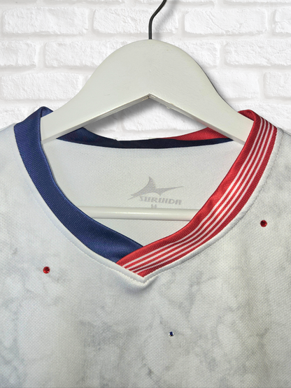 Team USA Ruffle Crop Top- Medium
