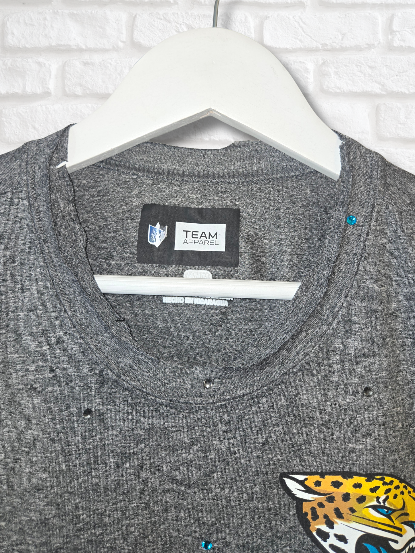 Jacksonville Jaguars Ruffle Crop Top - Medium