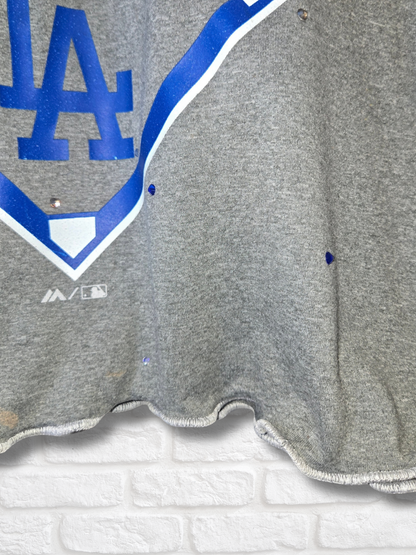 Los Angeles Dodgers Ruffle Crop Top - XL