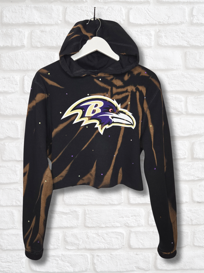 Baltimore Ravens Crop Hoodie