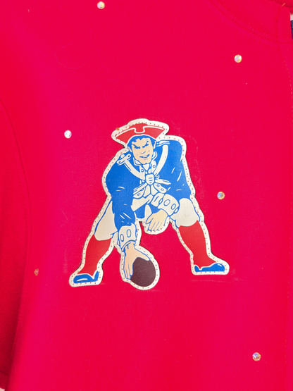 New England Patriots Crop Zip-Up Sweatshirt