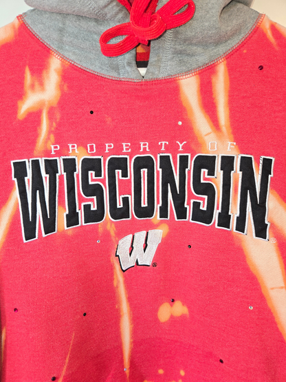 Wisconsin Badgers Crop Hoodie