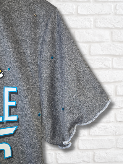 Jacksonville Jaguars Ruffle Crop Top - Medium
