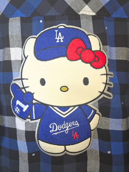 Los Angeles Dodgers HK Crop Flannel