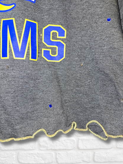 Los Angeles Rams Ruffle Crop Top - XL