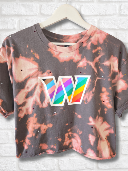 Washington Commanders Pride Crop Top- Large