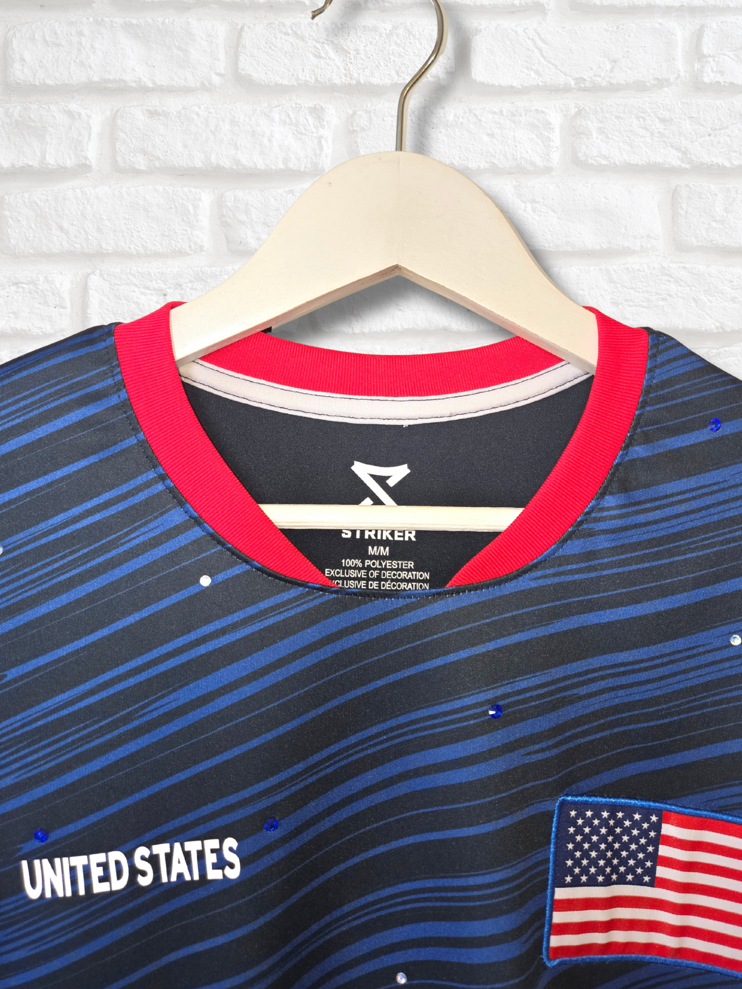 Team USA Ruffle Crop Top