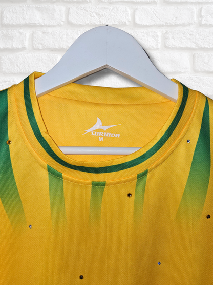 Team Brazil Ruffle Crop Top