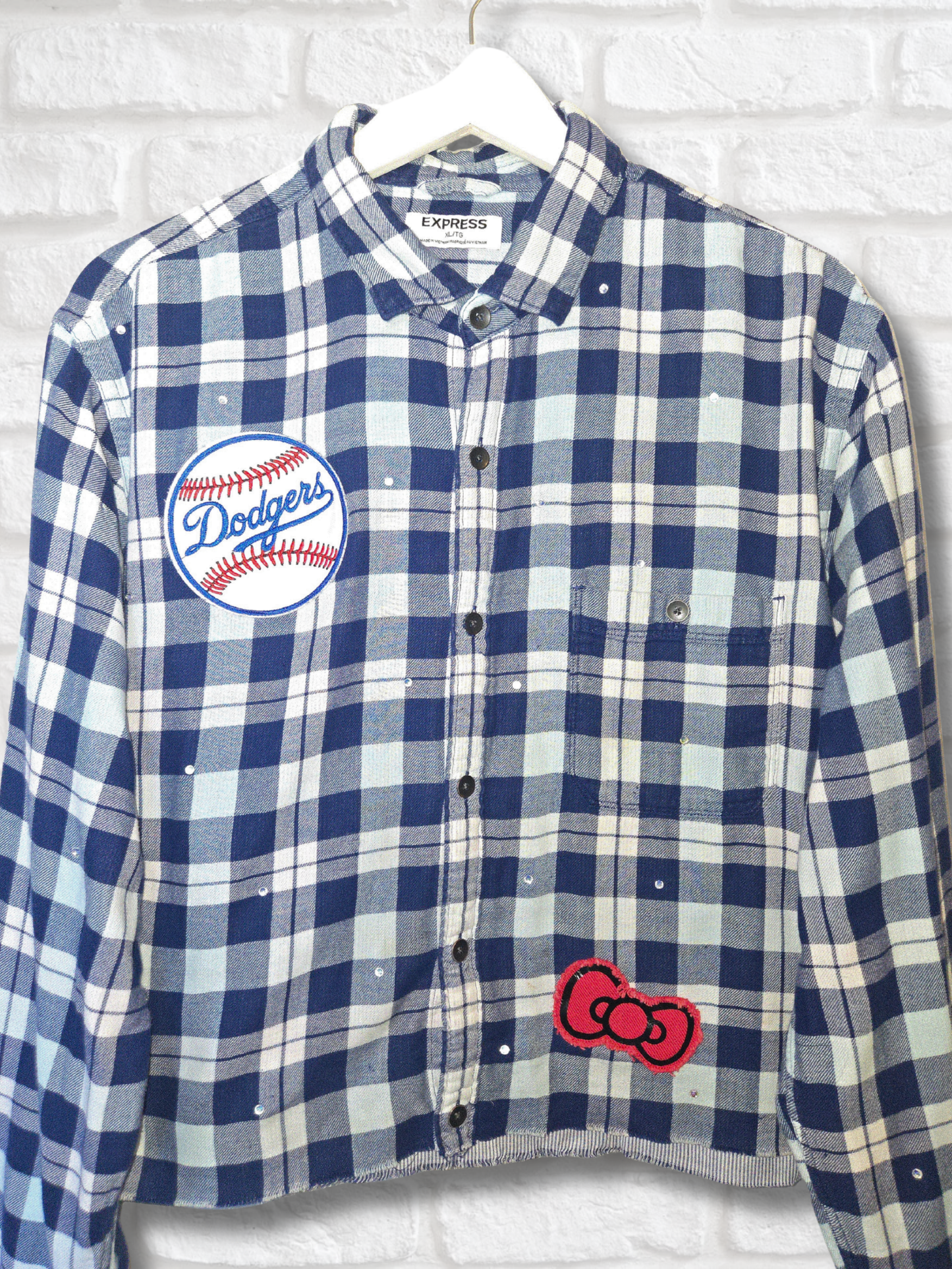 Los Angeles Dodgers HK Crop Flannel