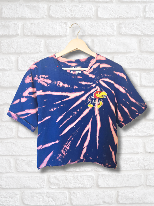 Kansas Jayhawks Crop Top- Large