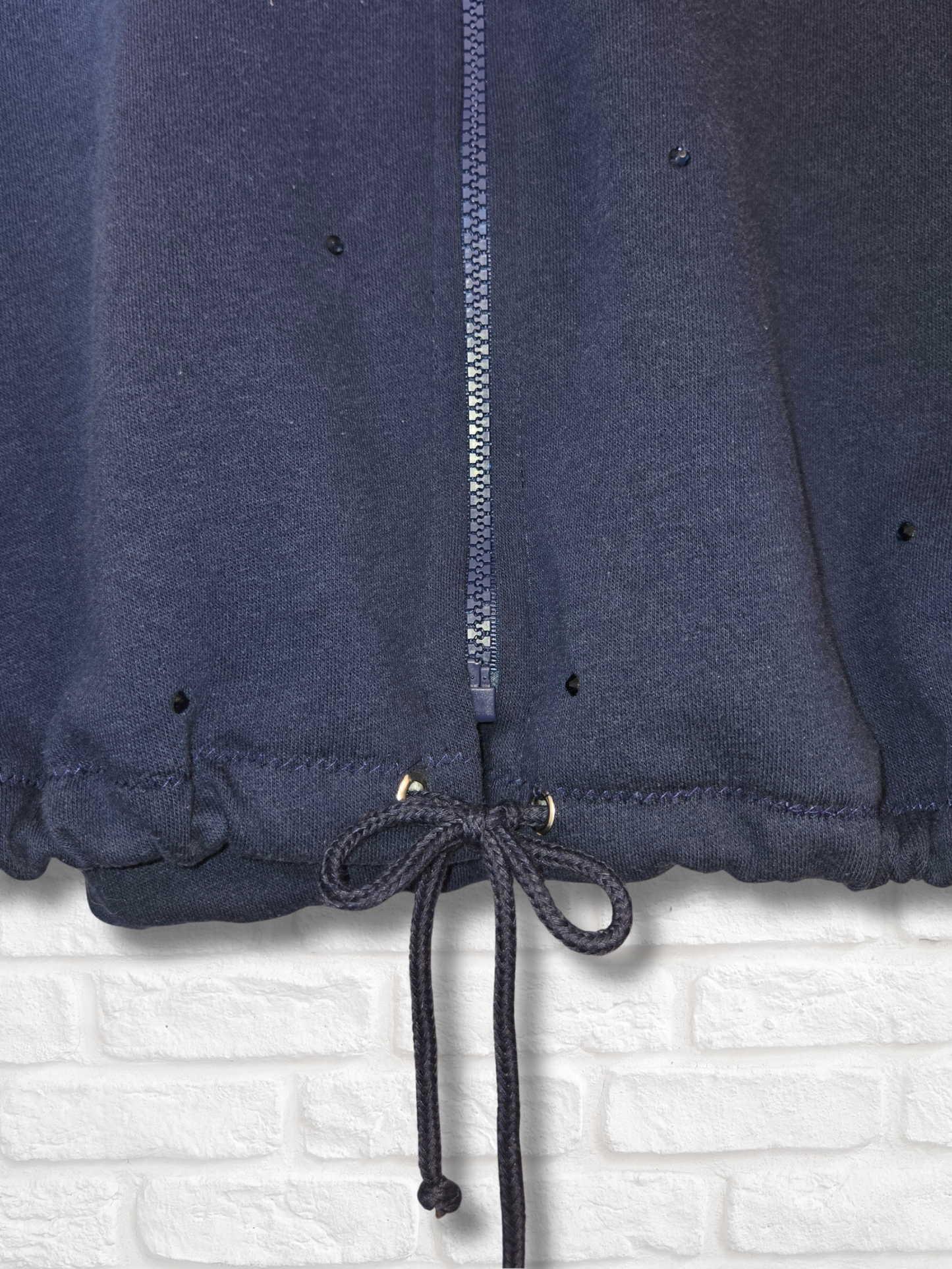 New York Yankees Crop Zip-Up Sweatshirt