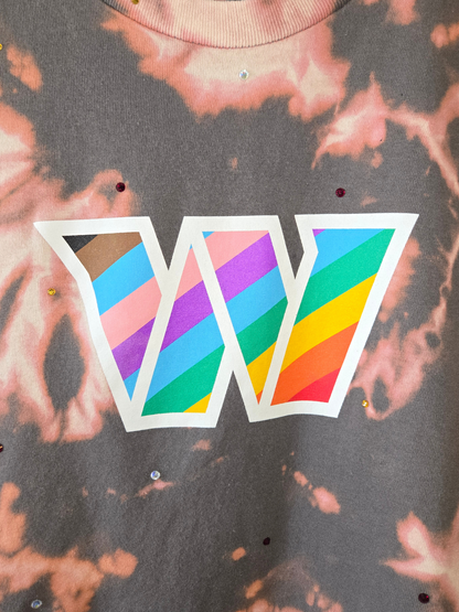Washington Commanders Pride Crop Top- Large