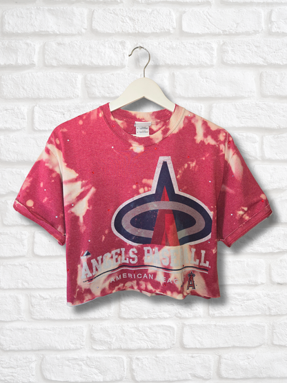 Los Angeles Angels Crop Top  -Medium