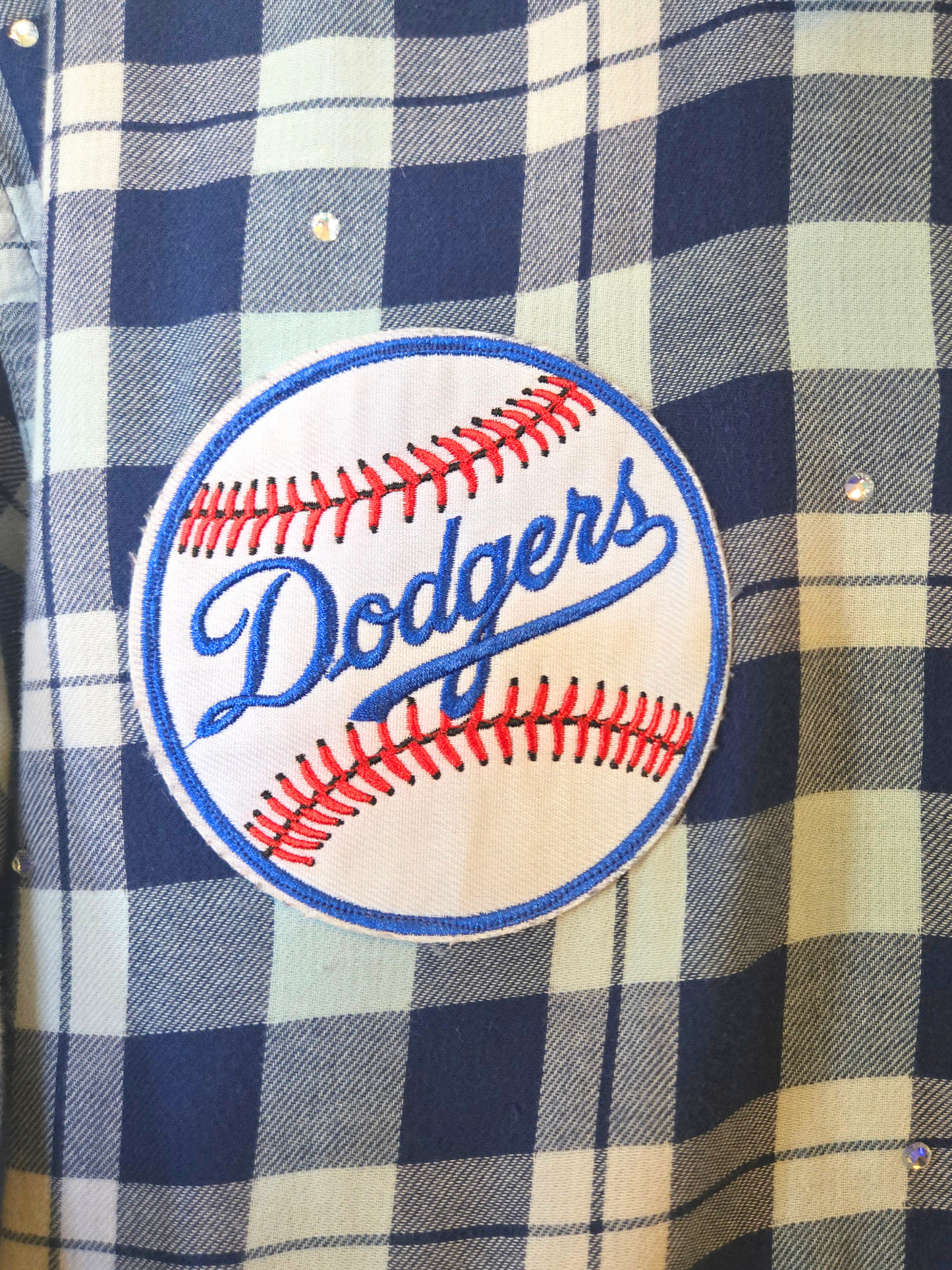 Los Angeles Dodgers HK Crop Flannel