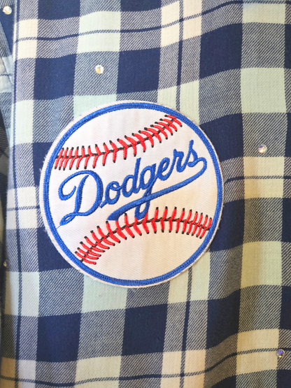 Los Angeles Dodgers HK Crop Flannel