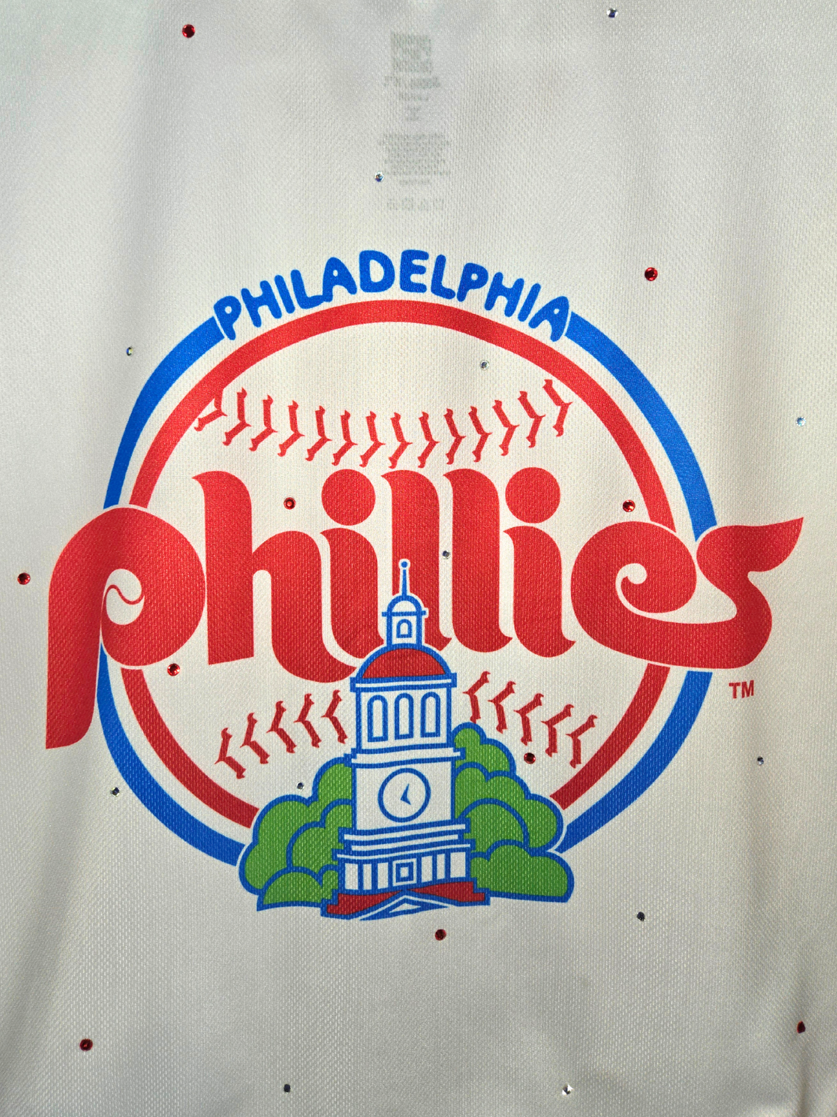 Philadelphia Phillies Ruffle Crop Top - Large