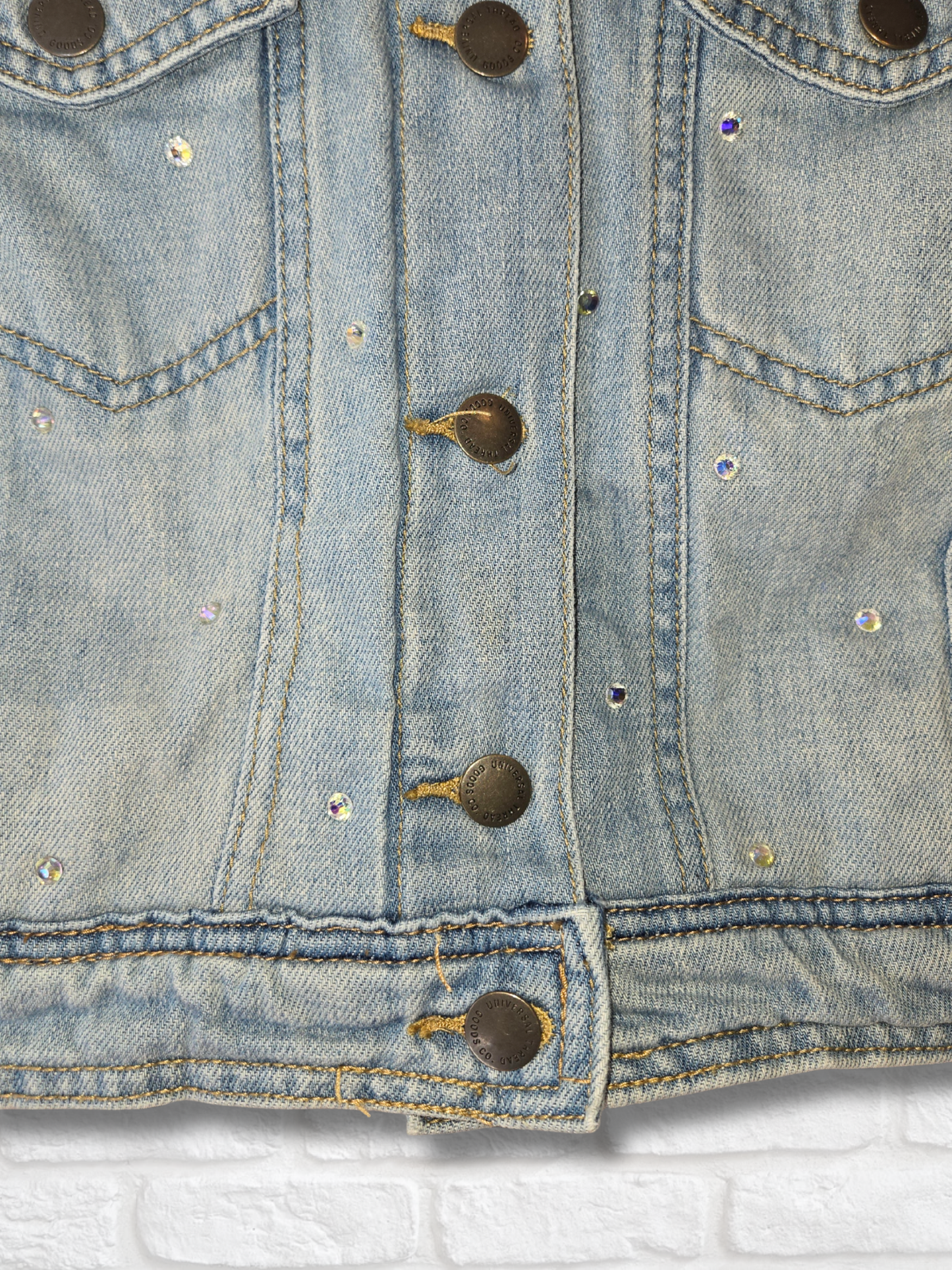Seattle Seahawks Sherpa Lined Crop Denim Jacket
