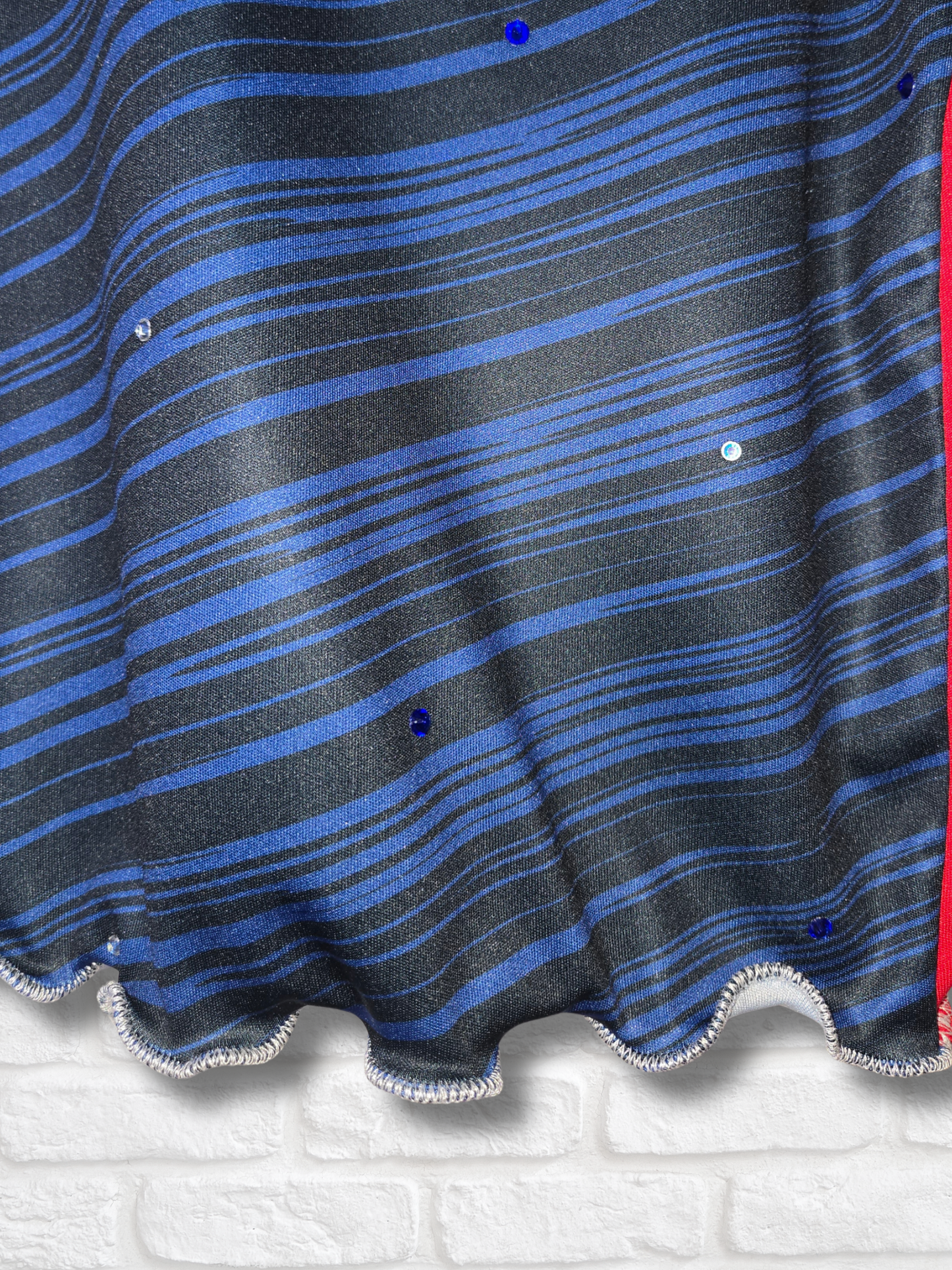 Team USA Ruffle Crop Top