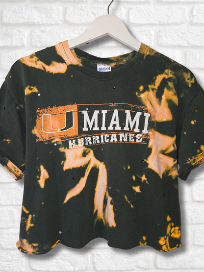 Miami Hurricanes Crop Top- Medium