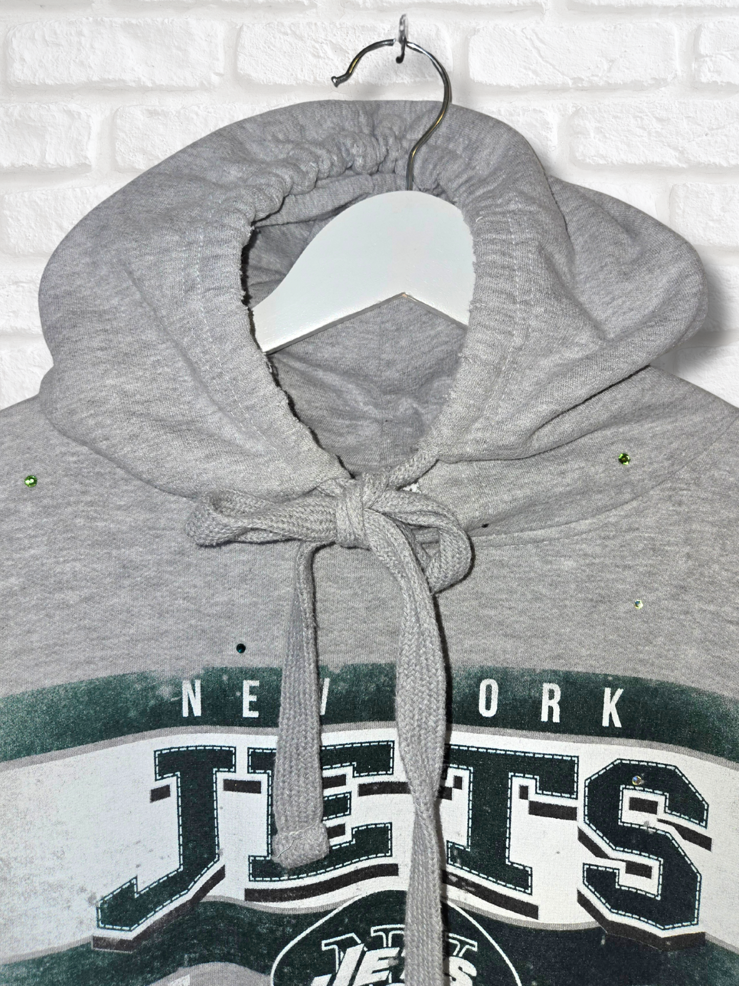 New York Jets Crop Hoodie- Large
