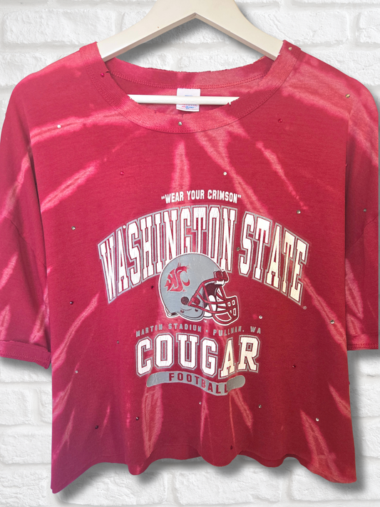 Washington State Cougars Crop Top- XL